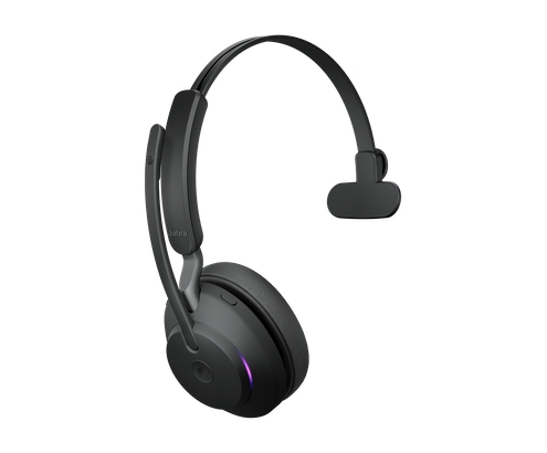 Jabra Evolve2 65, MS mono auriculares diadema USB tipo A Bluetooth Negro