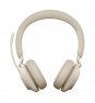 Jabra Evolve2 65, MS stereo auriculares diadema USB Tipo C Bluetooth Beige
