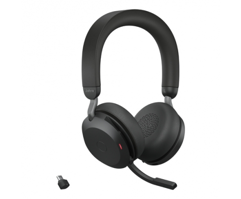 Jabra Evolve2 75 Auriculares Inalámbrico y alámbrico Diadema Oficina/Centro de llamadas USB Tipo C Bluetooth Negro