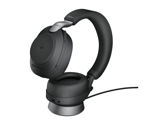 Jabra Evolve2 85, MS Auriculares Diadema Conector de 3,5 mm USB Tipo C Bluetooth Negro