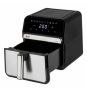 JATA JEFR1242 freidora Sencillo 8 L Independiente 2100 W Freidora de aire caliente Negro, Plata