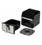 JATA JEFR1242 freidora Sencillo 8 L Independiente 2100 W Freidora de aire caliente Negro, Plata