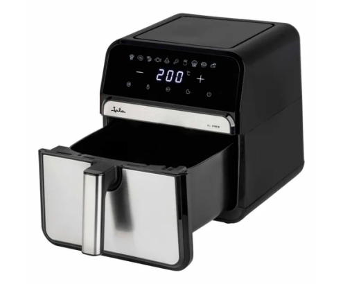 JATA JEFR1242 freidora Sencillo 8 L Independiente 2100 W Freidora de aire caliente Negro, Plata