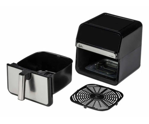JATA JEFR1242 freidora Sencillo 8 L Independiente 2100 W Freidora de aire caliente Negro, Plata