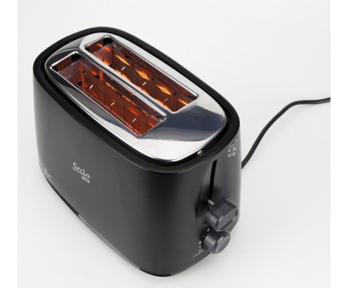 JATA TT631 tostadora 2 rebanada(s) 750 W Negro, Acero inoxidable