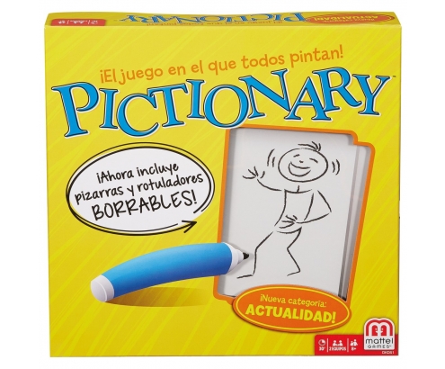 JUEGO MATTEL GAMES PICTIONARY ORIGINAL EN CASTELLANO PEGI 8 - 0887961236118