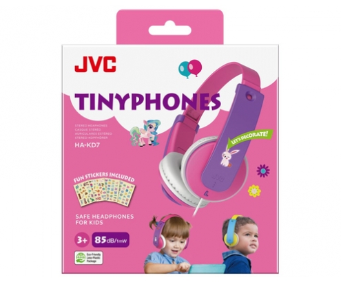 JVC HA-KD7-P Auriculares Alámbrico Diadema Música Rosa, Púrpura