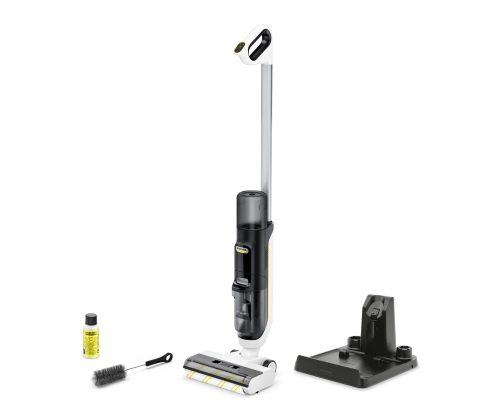 Kärcher FCV 3 vloerreiniger Aspiradora escoba 2 en 1 Batería Seca y húmeda HEPA Sin bolsa 160 W Blanco