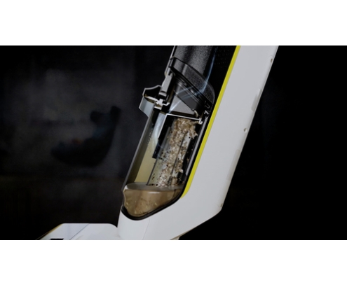 Kärcher FCV 3 vloerreiniger Aspiradora escoba 2 en 1 Batería Seca y húmeda HEPA Sin bolsa 160 W Blanco