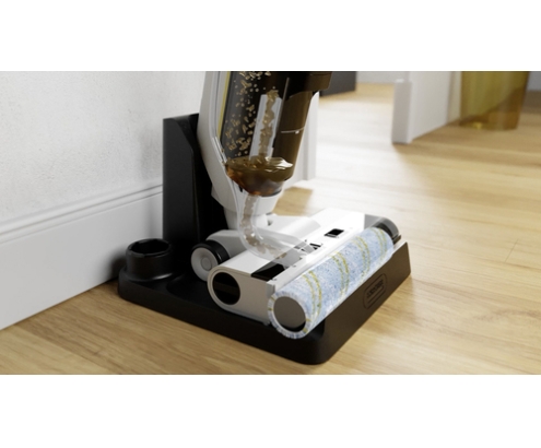 Kärcher FCV 3 vloerreiniger Aspiradora escoba 2 en 1 Batería Seca y húmeda HEPA Sin bolsa 160 W Blanco