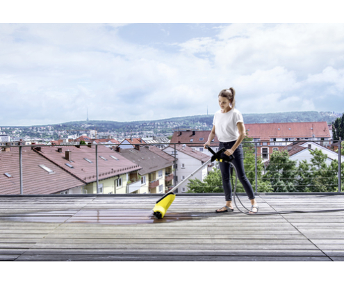 Kärcher PCL 4 Terassenreiniger Pulidora de suelo 800 RPM Negro, Amarillo