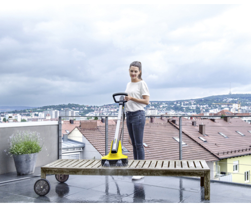 Kärcher PCL 4 Terassenreiniger Pulidora de suelo 800 RPM Negro, Amarillo