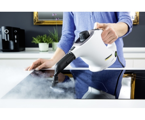 Kärcher SC 1 Limpiador a vapor de cilindro 1200 W Negro, Blanco