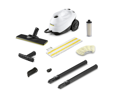 Kärcher SC 3 EasyFix Limpiador a vapor de cilindro 1 L 1900 W Negro, Blanco