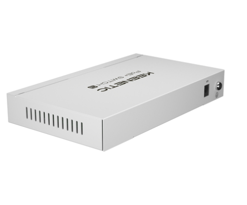 Keenetic PoE+ Switch 9 (KN-4710) Switch Gigabit de 9 puertos con 8 puertos PoE+ y asignación de energía de 120 W