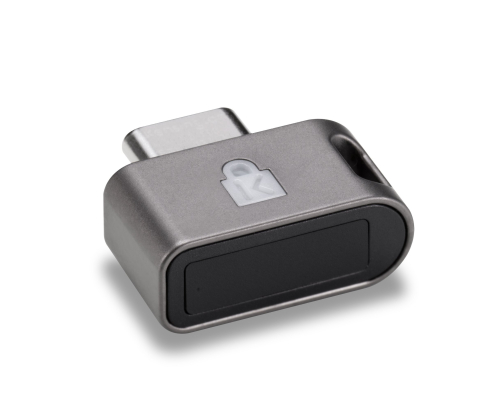 Kensington Llave de seguridad de huella dactilar VeriMark Guard USB-C - FIDO2, WebAuthn/CTAP2.1, FIDO U2F