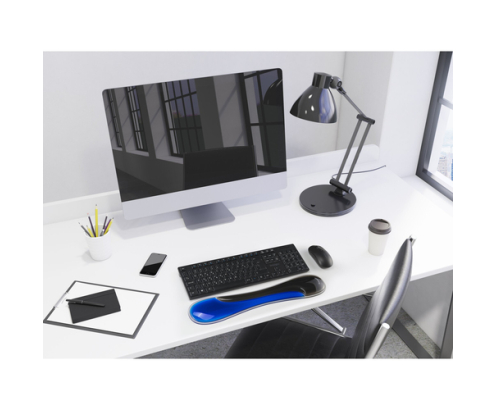 Kensington Reposamuñecas de gel Duo para teclado fino - Azul