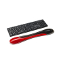 Kensington Reposamuñecas de gel Duo para teclado fino - Rojo