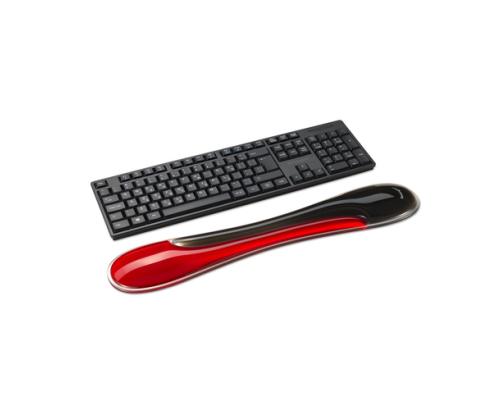 Kensington Reposamuñecas de gel Duo para teclado fino - Rojo