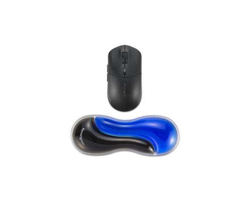 Kensington Reposamuñecas de gel fino con dos colores para ratón/trackball - Azul