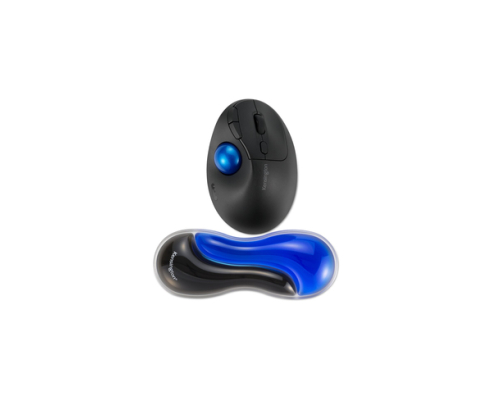 Kensington Reposamuñecas de gel fino con dos colores para ratón/trackball - Azul