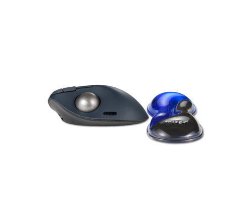 Kensington Reposamuñecas de gel fino con dos colores para ratón/trackball - Azul