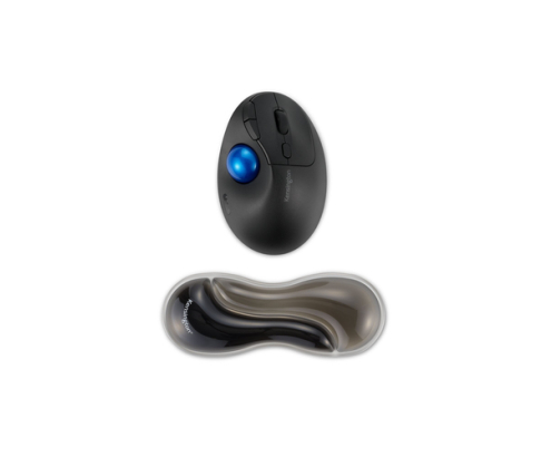 Kensington Reposamuñecas de gel fino con dos colores para ratón/trackball - Gris