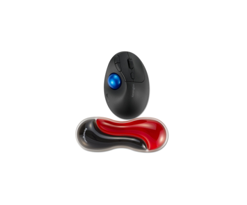 Kensington Reposamuñecas de gel fino con dos colores para ratón/trackball - Rojo