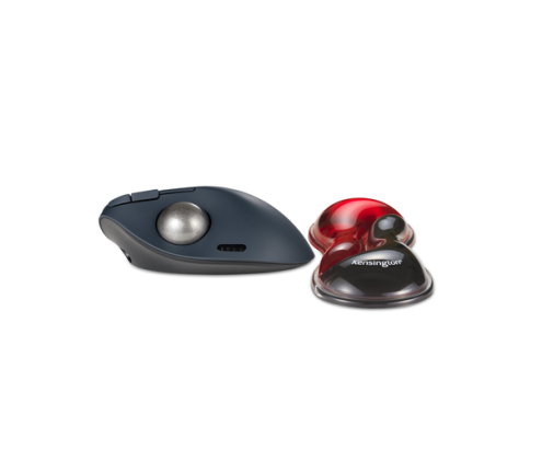 Kensington Reposamuñecas de gel fino con dos colores para ratón/trackball - Rojo