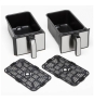 Kenwood HFM20.000MB freidora Doble 8 L Independiente 1700 W Freidora de aire caliente Negro