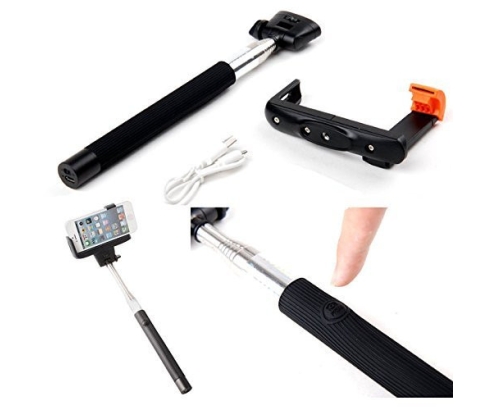 KHOMO KHO-SELFIE-STICK-BLK palo para autofotos Universal Negro