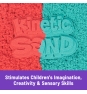 Kinetic Sand Mold n’ Flow de , 680 g de arena para jugar de color rojo y azul verdoso, 3 herramientas, juegos sensoriales para niños a partir de 3 