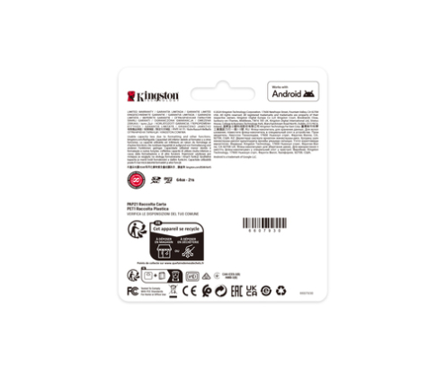 Kingston Technology 512GB micSDXC Canvas Select Plus Gen3 150R A1 (Adaptador de SD no incluido)