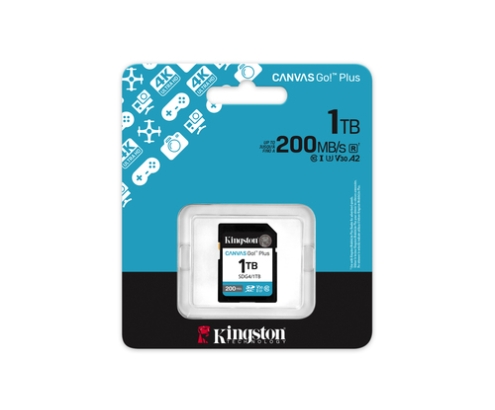 Kingston Technology Canvas Go! Plus 1TB SDXC Canvas Go Plus Gen4 200MB/s C10 UHS-I U3 V30
