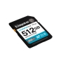 Kingston Technology Canvas Go! Plus 512GB SDXC Canvas Go Plus Gen4 200MB/s C10 UHS-I U3 V30