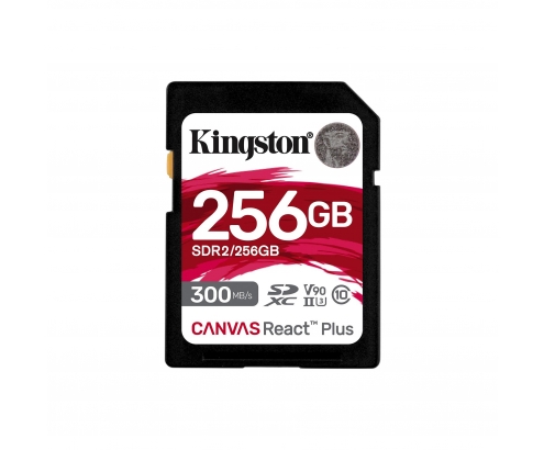 Kingston Technology Canvas React Plus 256 GB SD UHS-II Clase 10