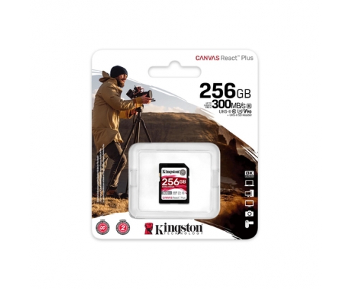Kingston Technology Canvas React Plus 256 GB SD UHS-II Clase 10
