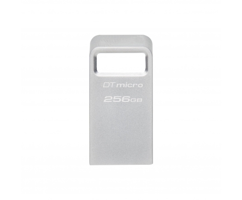 Kingston Technology DataTraveler Micro unidad flash USB 256 GB USB tipo A 3.2 Gen 1 (3.1 Gen 1) Plata