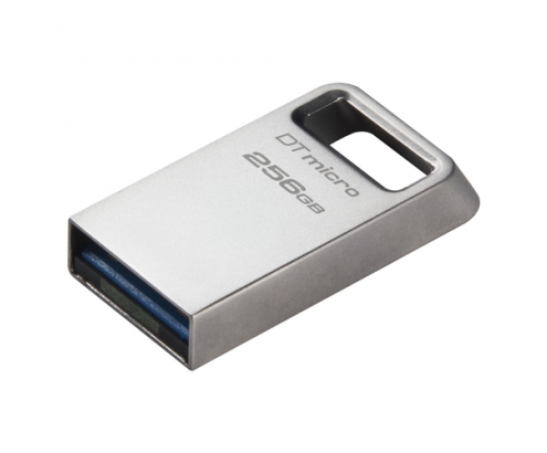 Kingston Technology DataTraveler Micro unidad flash USB 256 GB USB tipo A 3.2 Gen 1 (3.1 Gen 1) Plata