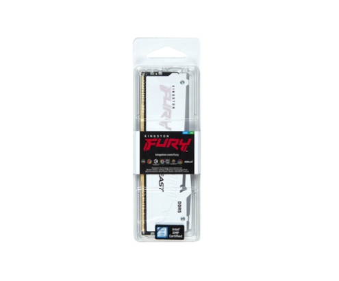 Kingston Technology FURY Beast 16GB 6000MT/s DDR5 CL30 DIMM White RGB EXPO