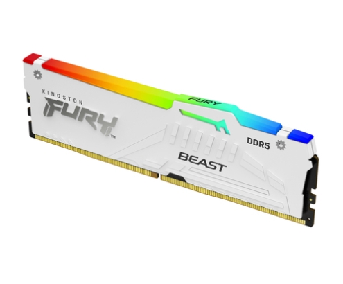Kingston Technology FURY Beast 64GB 6000MT/s DDR5 CL30 DIMM (Kit de 2) White RGB EXPO