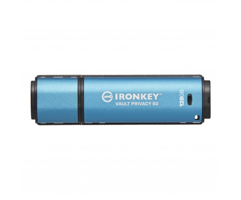 Kingston Technology IronKey Vault Privacy 50 unidad flash USB 128 GB USB tipo A 3.2 Gen 1 (3.1 Gen 1) Azul