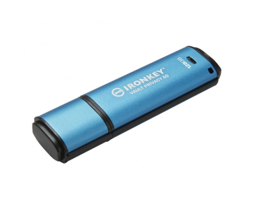 Kingston Technology IronKey Vault Privacy 50 unidad flash USB 128 GB USB tipo A 3.2 Gen 1 (3.1 Gen 1) Azul