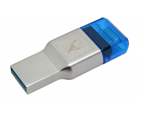 Kingston Technology MobileLite Duo 3C lector de tarjeta USB 3.2 Gen 1 (3.1 Gen 1) Type-A/Type-C Azul, Plata