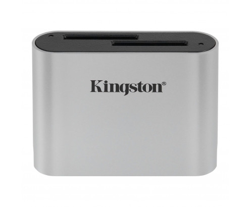 Kingston Technology Workflow SD Reader lector de tarjeta USB 3.2 Gen 1 (3.1 Gen 1) Negro, Plata