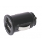 KIT 5 UNIDADES CARGADOR CONCEPTRONIC 2.4A 2 PUERTOS USB 5V 12 24V NEGRO CTCAR2AB5
