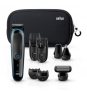kit afeitado 9 en 1 braun corte de pelo afeitado corporal cortapelos nariz oreja cuchilla autoafliables inalambrico negro MGK3980TS