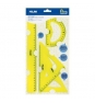 KIT DE TRAZADO MILAN FLEXIBLE RESISTENTE AMARILLO ACID 359801Y