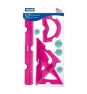 KIT DE TRAZADO MILAN FLEXIBLE RESISTENTE ROSA ACID 359801P