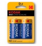 Kodak Max D LR20 pilas alcalinas blÍ­ster 2u 1.5v 30952843